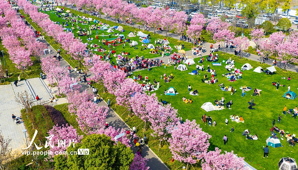 湖北黄石：休闲游玩 乐享春光